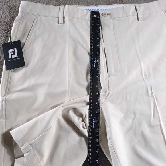 FootJoy Golf Shorts Mens 40 Khaki  9" Performance Stretch Flat Front - Picture 6 of 11